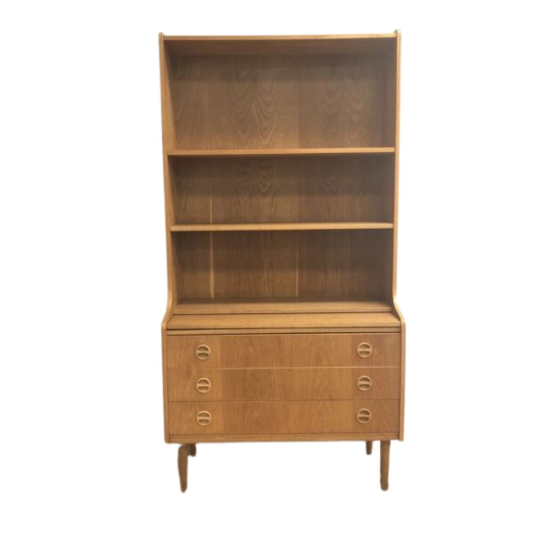 Mid Century Oak Secretaire Buffet