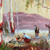 Mid Century Oil Painting-Framed Outback Scene 1
