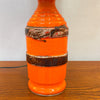 Mid Century Orange Glazed Table Lamp