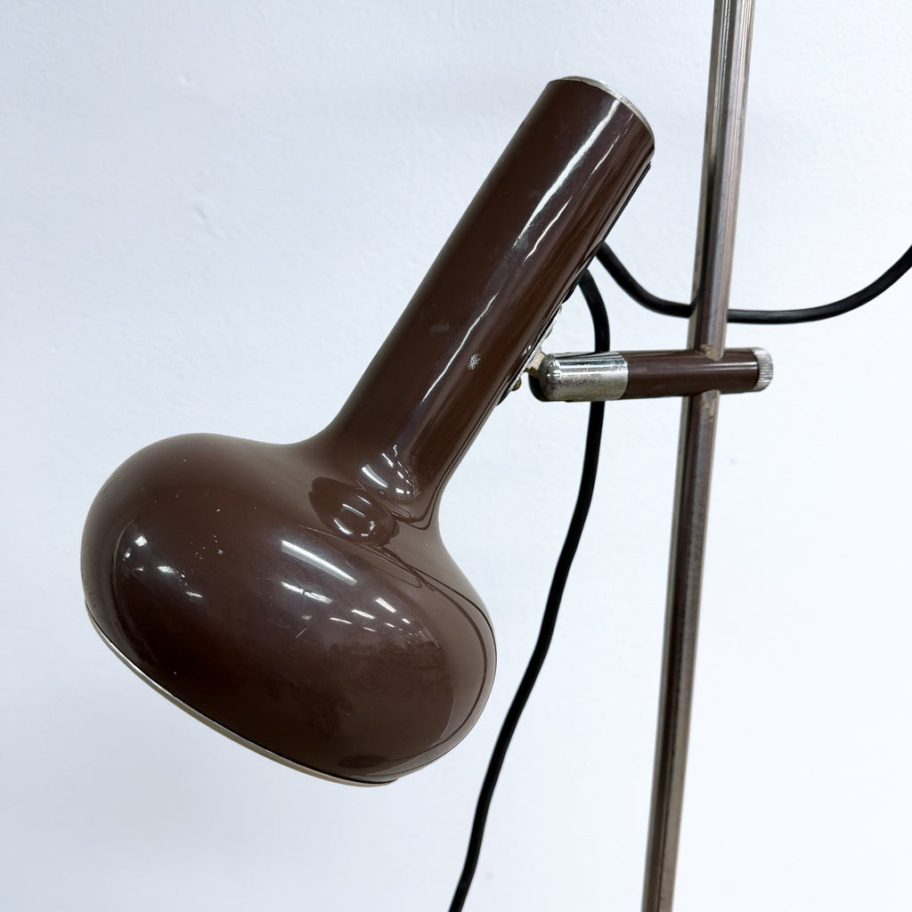 Mid Century Oslo Twin Head Adjustable Floor Lamp