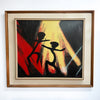Mid Century Painting Of Dancers Signed Jennings