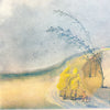 Mid Century Painting Watercolour on card