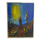 Mid Century Painting on Masonite Backed Canvas By Italian Artist Eliano Fantuzzi