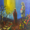 Mid Century Painting on Masonite Backed Canvas By Italian Artist Eliano Fantuzzi