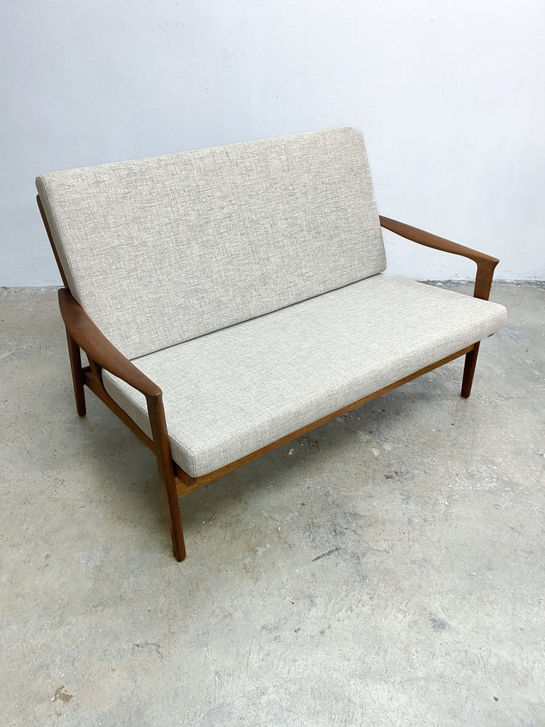Mid Century Parker 2 Seater Lounge - Newly Upholstered