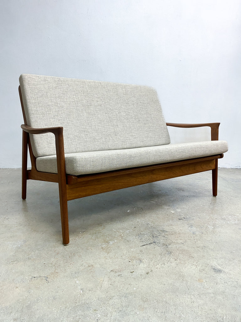 Mid Century Parker 2 Seater Lounge - Newly Upholstered