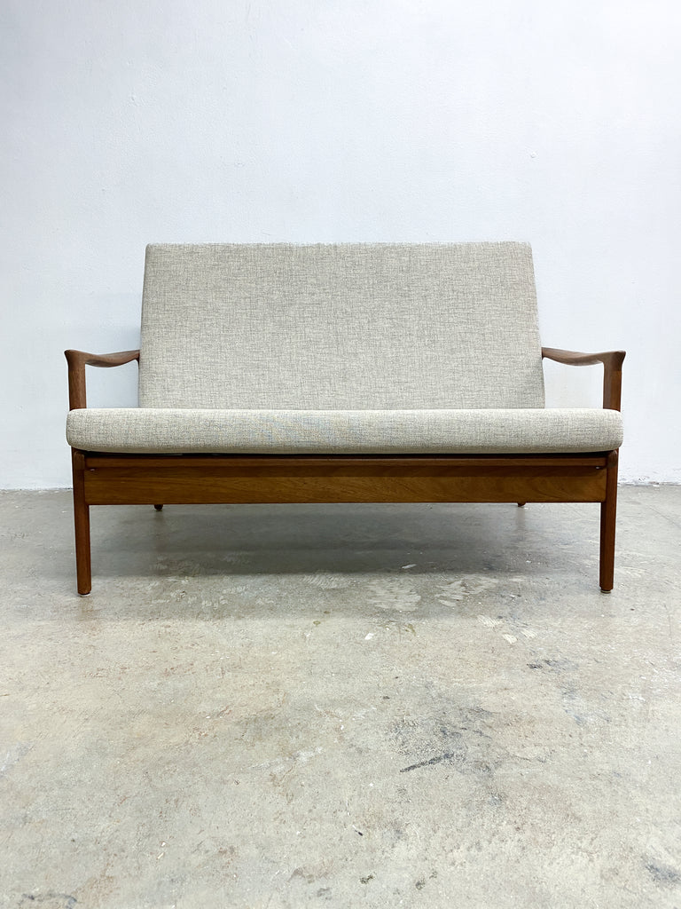 Mid Century Parker 2 Seater Lounge - Newly Upholstered