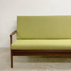 Restored Mid Century Parker Teak 3 Seater Sofa Model Number 158