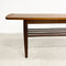 Mid Century Parker Lip End Teak Coffee Table - Restored