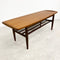 Mid Century Parker Lip End Teak Coffee Table - Restored