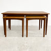 Mid Century Parker Nest Of 3 Side Tables - Restored