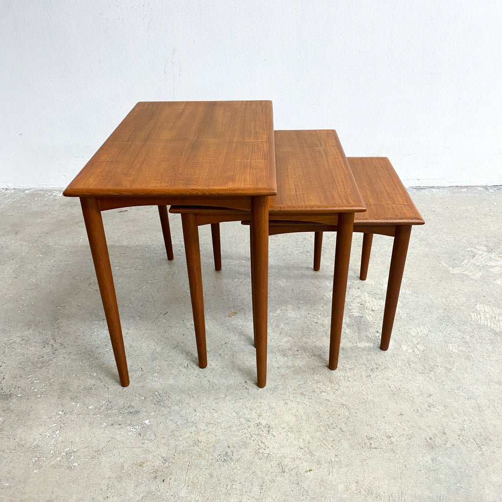 Mid Century Parker Nest Of 3 Side Tables