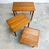 Mid Century Parker Nest Of 3 Side Tables