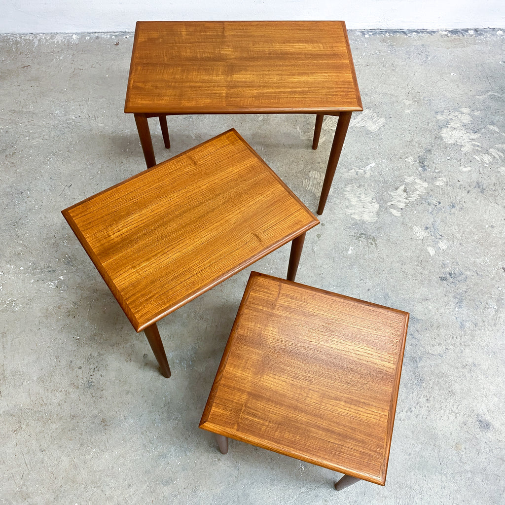 Mid Century Parker Nest Of 3 Side Tables