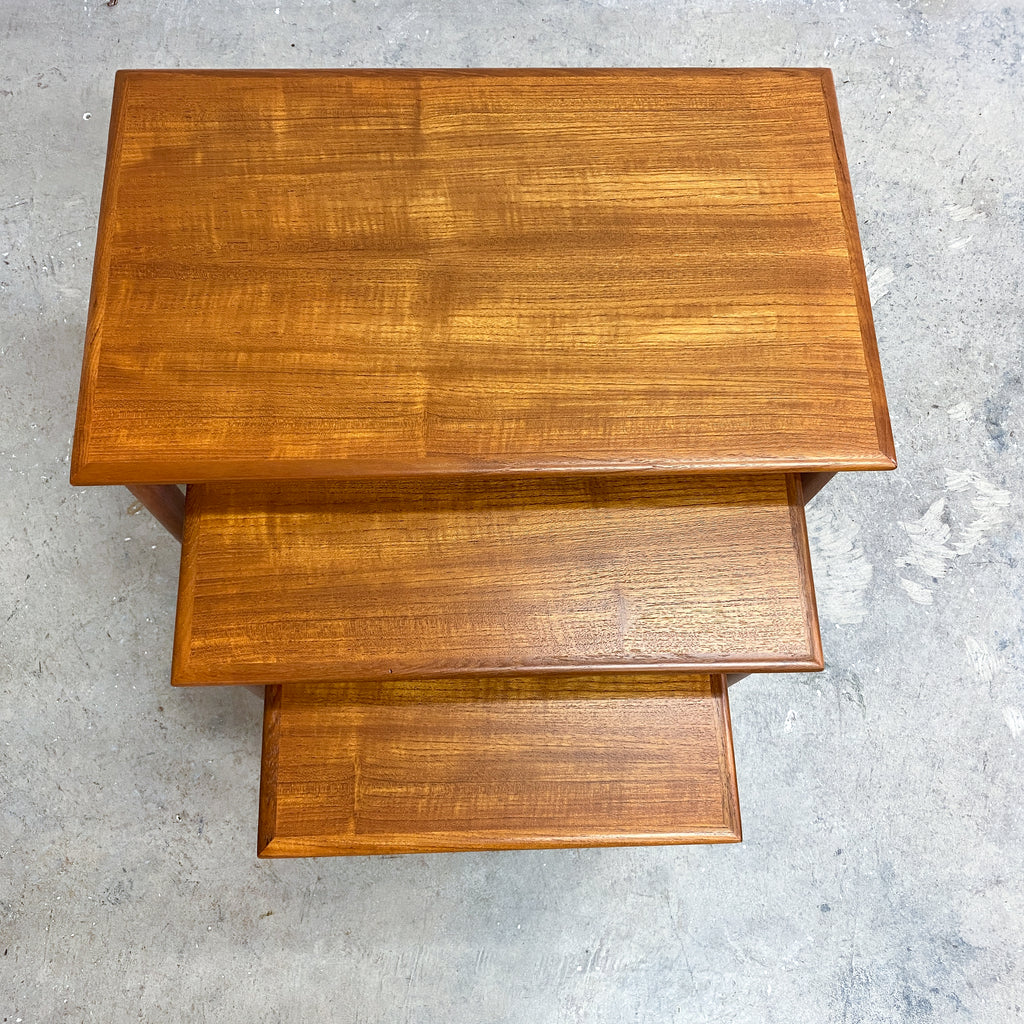 Mid Century Parker Nest Of 3 Side Tables