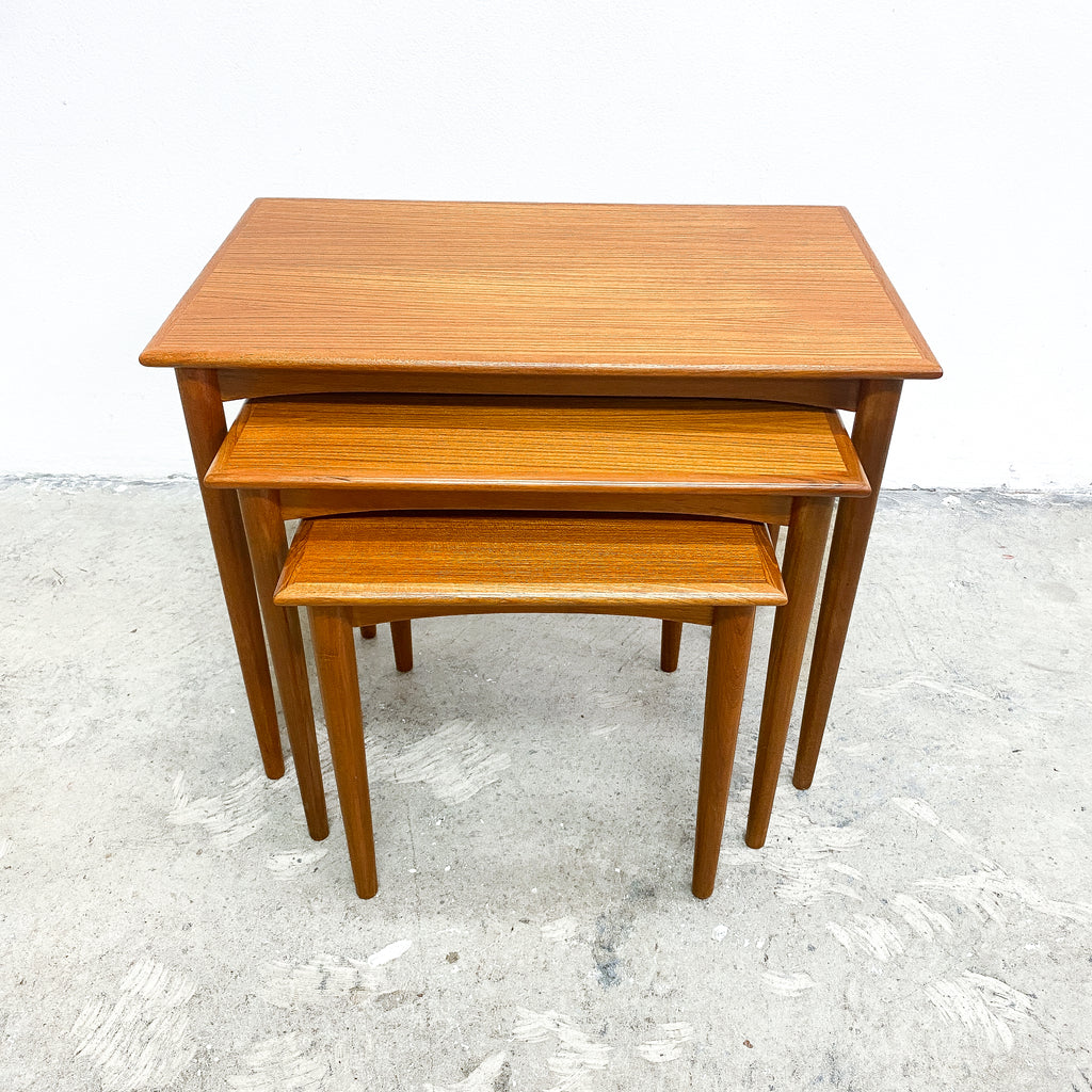 Mid Century Parker Nest Of 3 Side Tables