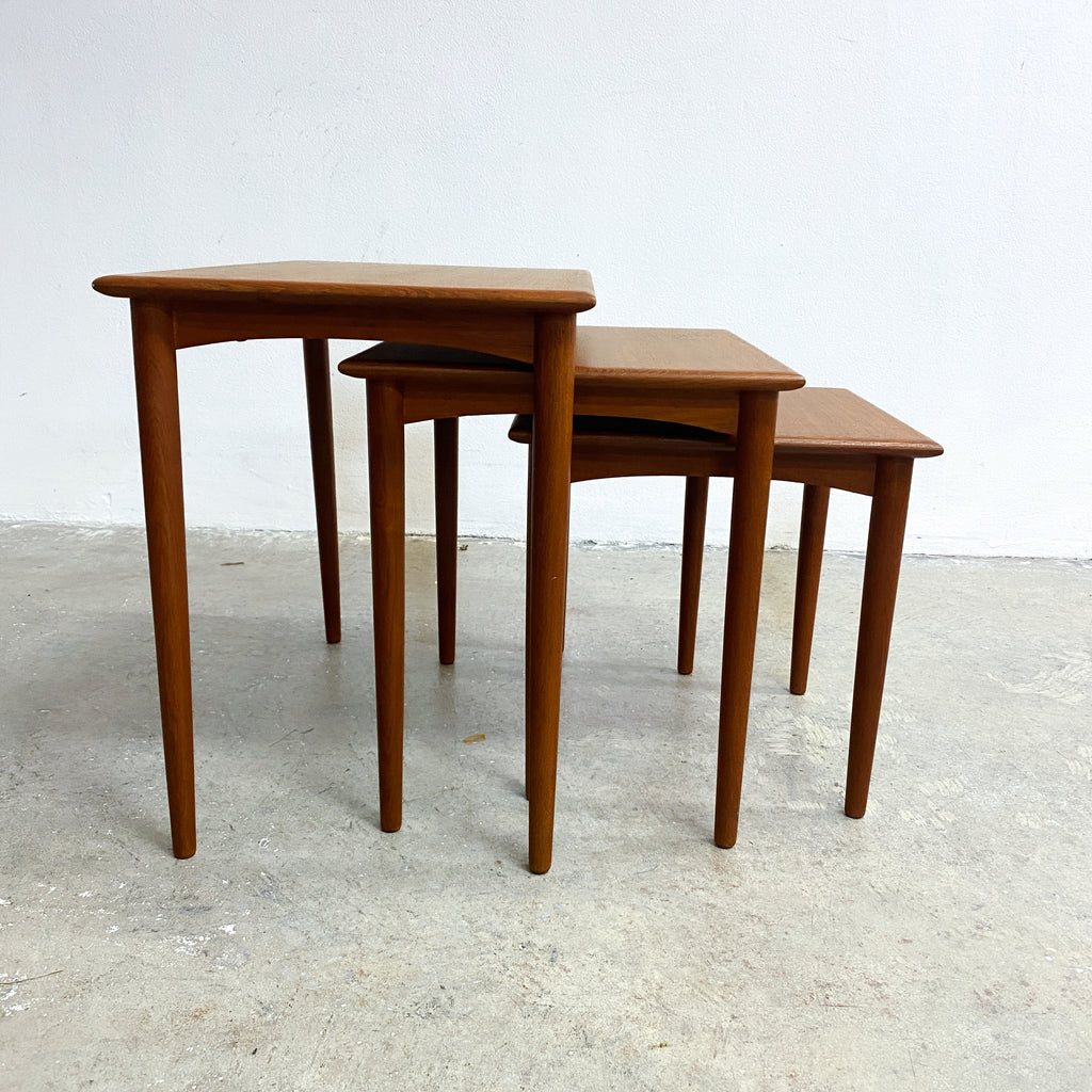 Mid Century Parker Nest Of 3 Side Tables