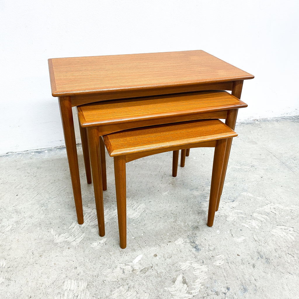 Mid Century Parker Nest Of 3 Side Tables