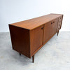 Mid Century Parker Nordic Catseye Handle Teak Sideboard - Restored