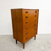 Mid Century Parker Nordic Tallboy Chest Of Drawers