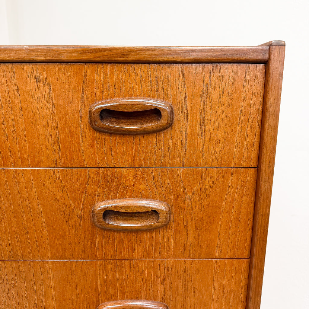 Mid Century Parker Nordic Tallboy Chest Of Drawers