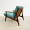 Mid Century Parker Rattan Lowback Armchair