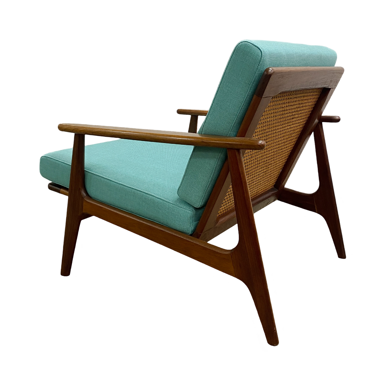 Mid Century Parker Rattan Lowback Armchair