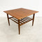 Mid Century Parker Teak Square Coffee Table With Magazine Shelf