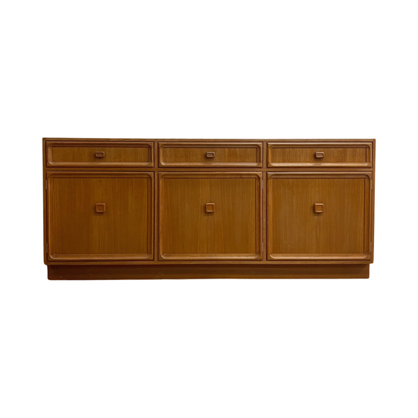 Mid Century Parker Square Handled Teak Sideboard