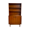 Mid Century Parker Teak Bookshelf With Cabinet