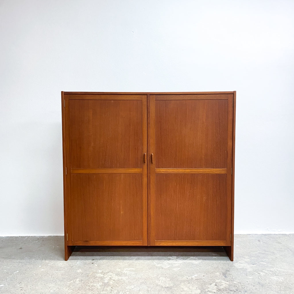 Mid Century Parker Teak Cabinet With Adjustable Shelves 1960s