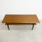 Mid Century Parker Teak Coffee Table With Rattan Shelf