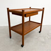 Mid Century Parker Teak Drinks Bar Cocktail Trolley