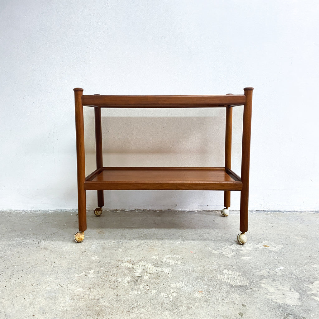 Mid Century Parker Teak Drinks Cocktail Trolley