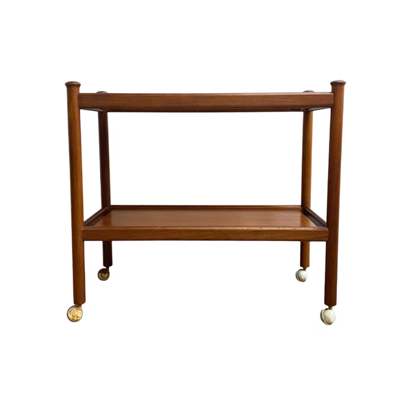 Mid Century Parker Teak Drinks Cocktail Trolley