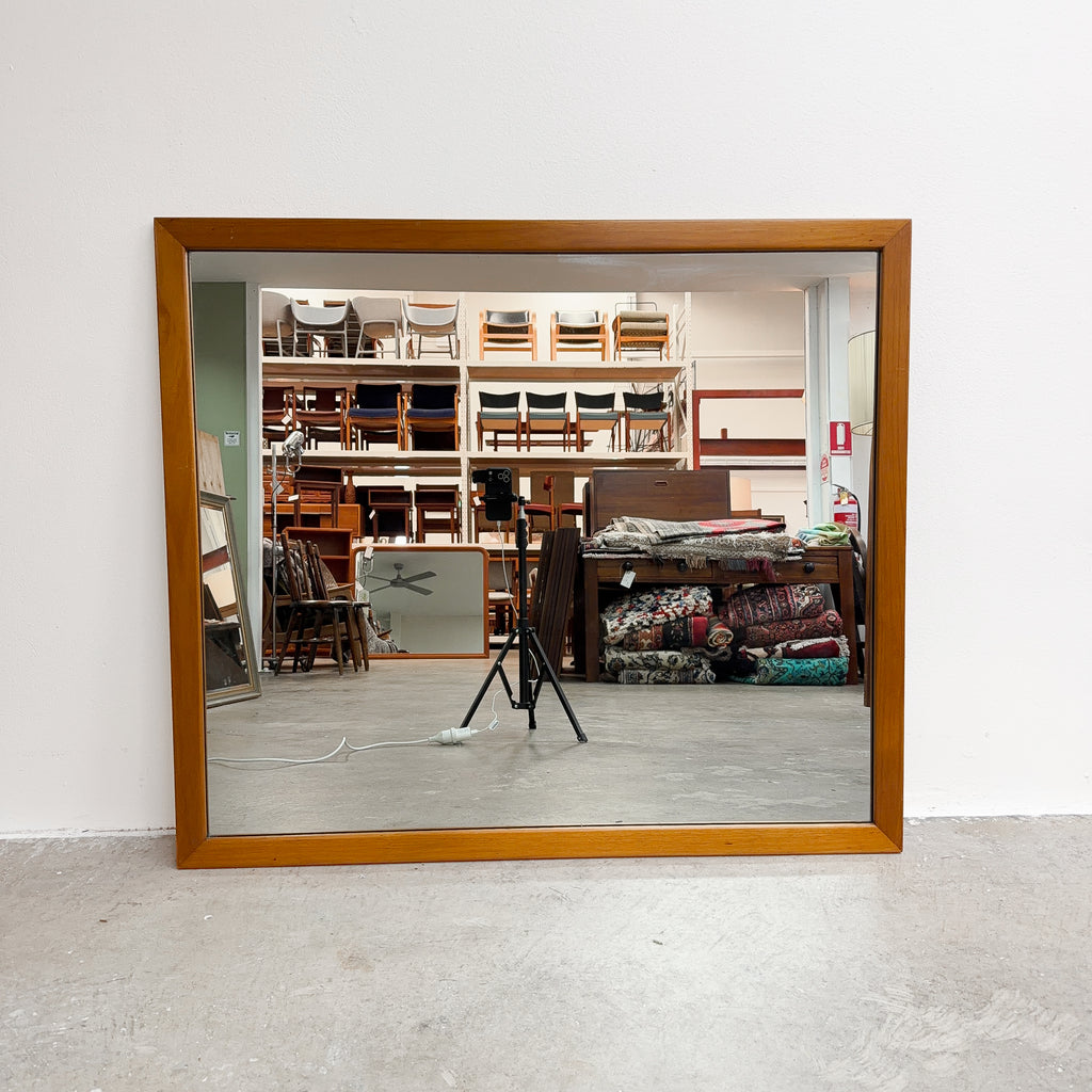 Mid Century Parker Teak Framed Wall Mirror