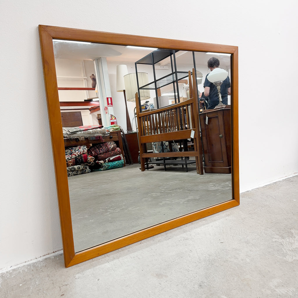 Mid Century Parker Teak Framed Wall Mirror