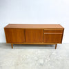 Mid Century Parker Teak Lip Handle Sideboard With Cocktail Cabinet - Professionally Restored