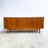 Mid Century Parker Teak Lip Handle Sideboard With Cocktail Cabinet - Professionally Restored