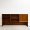 Mid Century Parker Teak Low Shelves With Cabinet