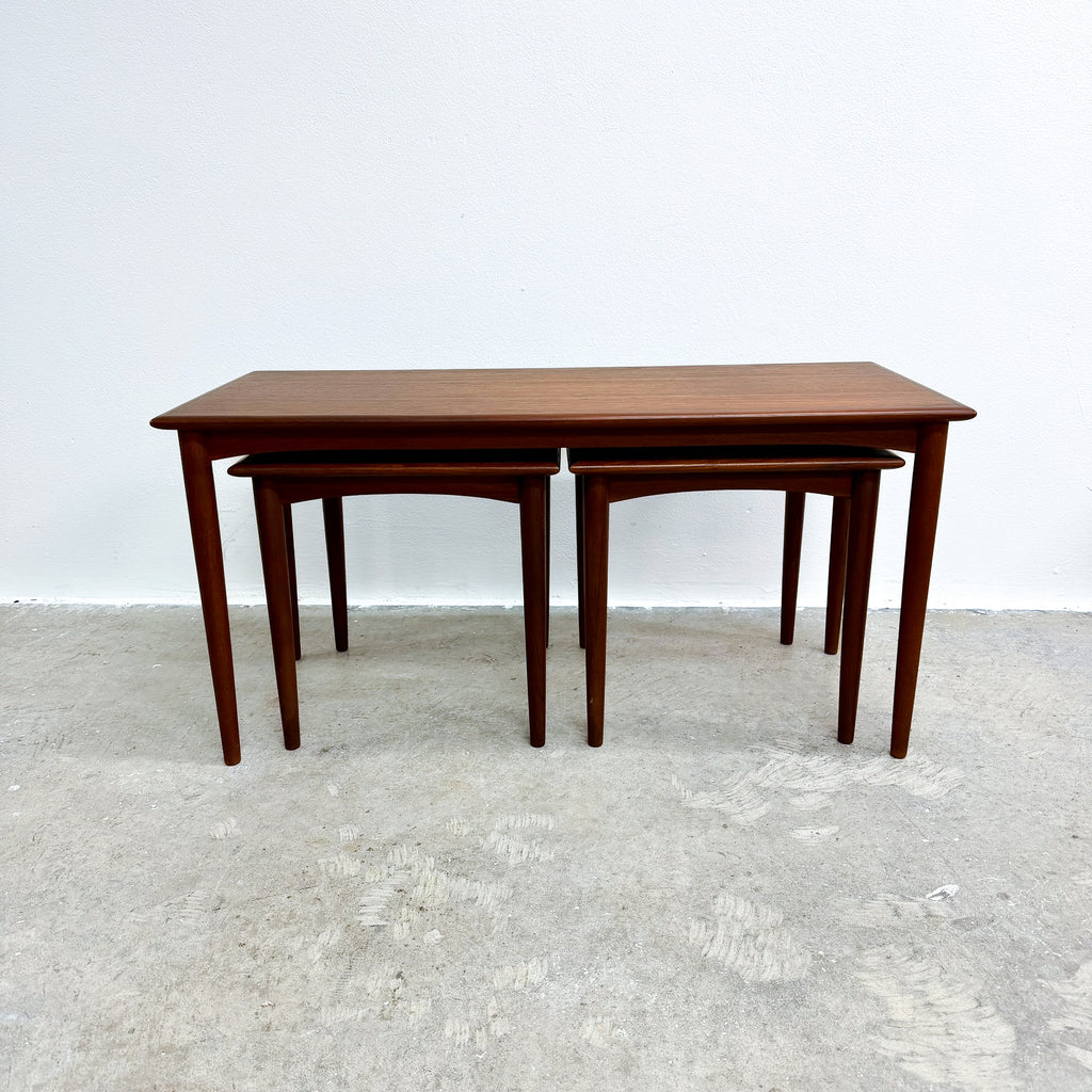 Mid Century Parker Teak Model 122 Nest of Tables