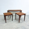 Mid Century Parker Teak Model 122 Nest of Tables