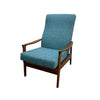Mid Century Parker Teak Recliner Armchair With New Upholstery
