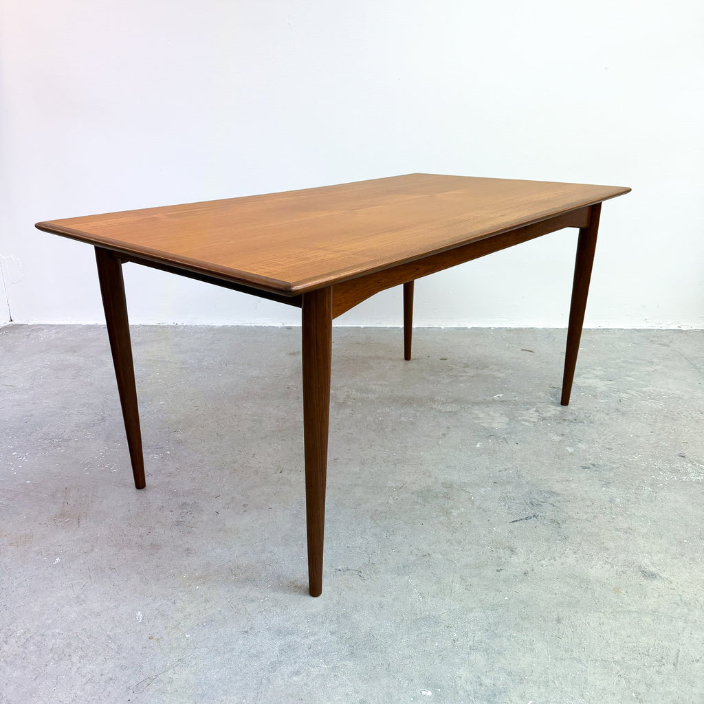 Mid Century Parker Teak Rectangular Dining Table - Restored