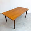 Mid Century Parker Teak Rectangular Dining Table - Restored
