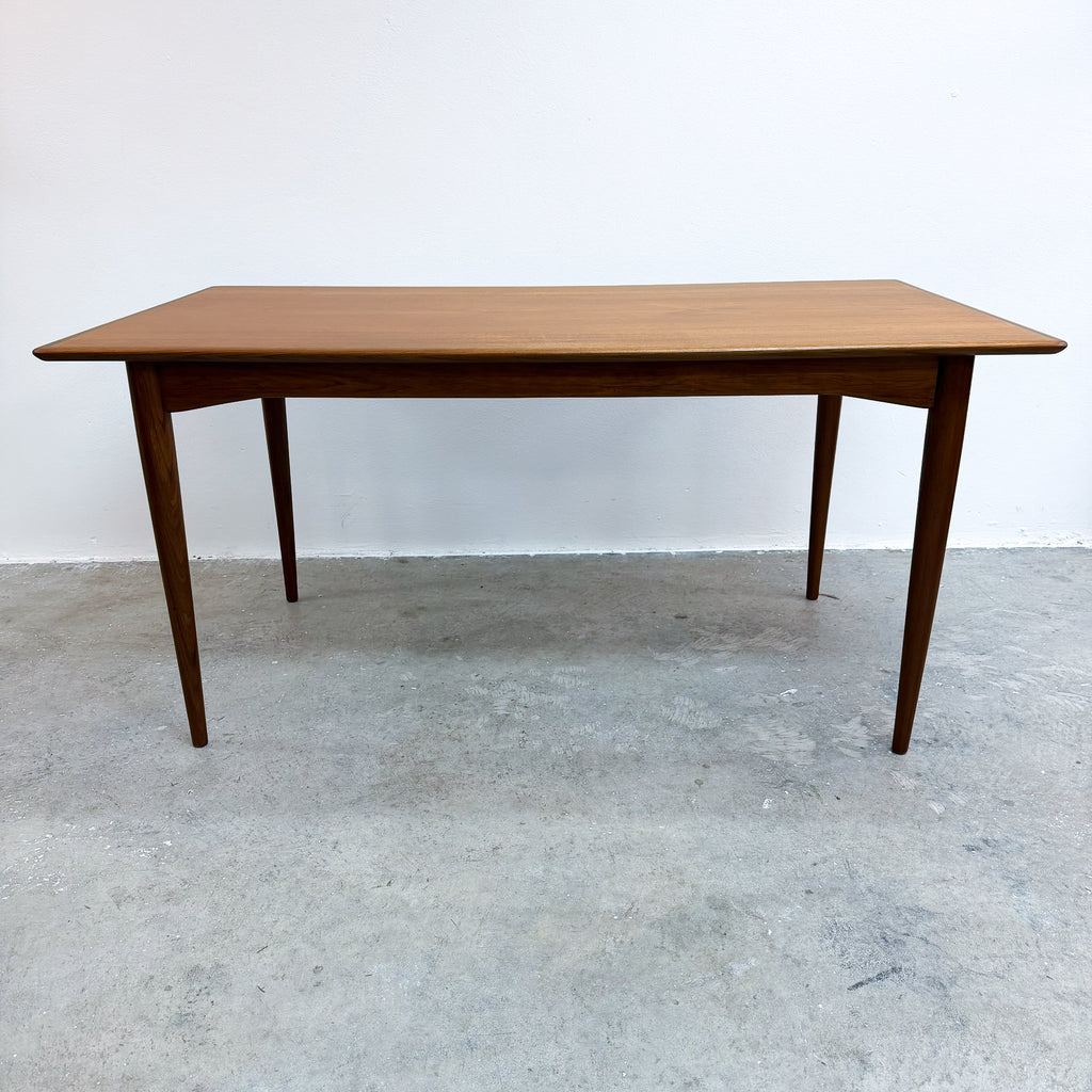 Mid Century Parker Teak Rectangular Dining Table - Restored