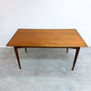 Mid Century Parker Teak Rectangular Dining Table - Restored