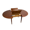 Mid Century Parker Teak Round Extension Dining Table - Restored