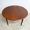 Mid Century Parker Teak Round Extension Dining Table - Restored