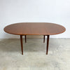 Mid Century Parker Teak Round Extension Dining Table - Restored